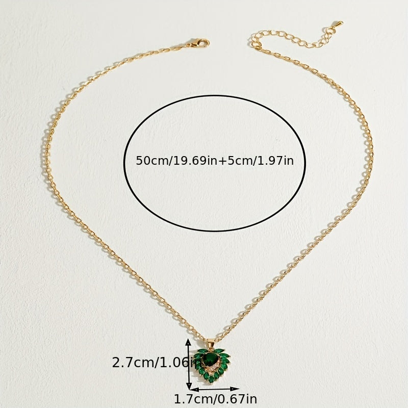 Collier Matilde - Srdce v Smaragdě