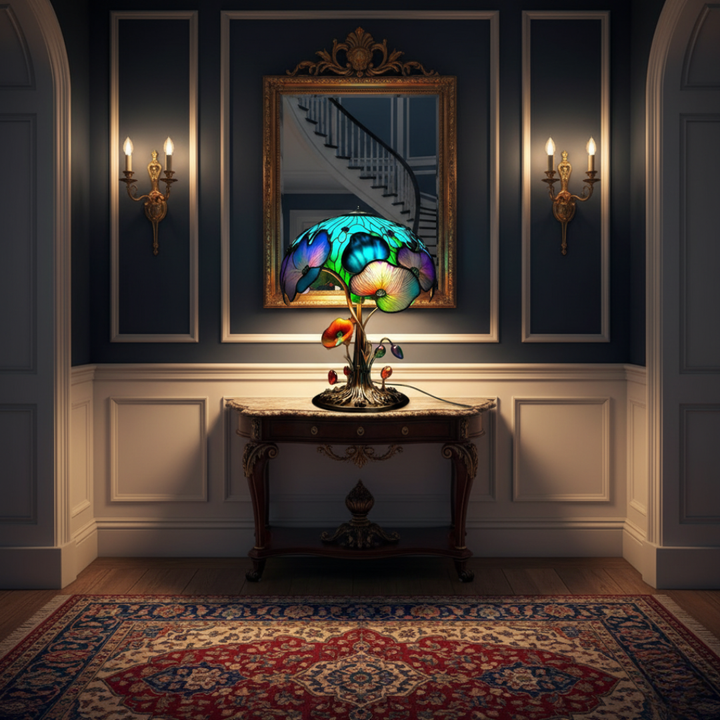 Lampa Florální Houbová Bohémský Chic
