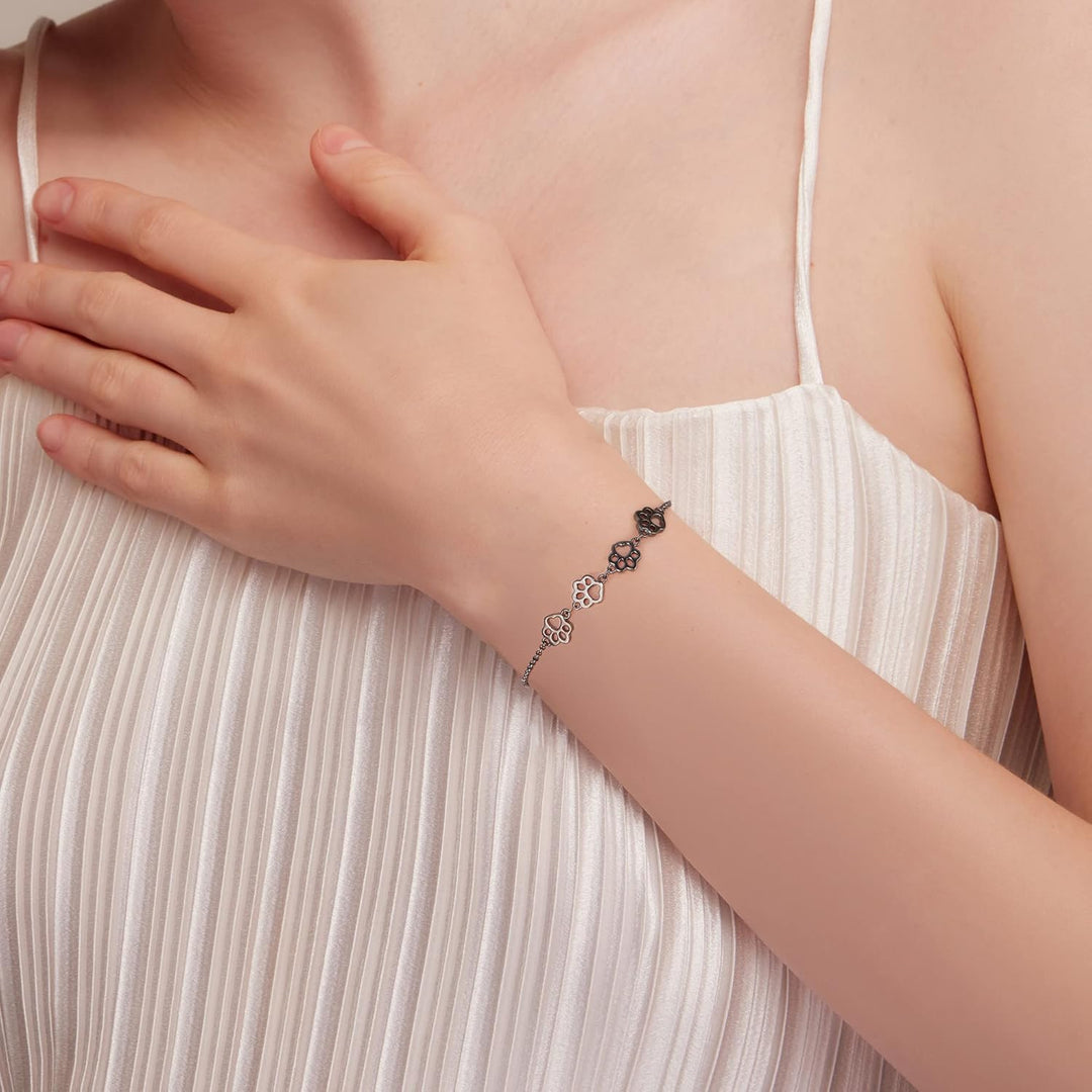Náhrdelník ze stříbra s motivem tlapky – Nastavitelná velikost