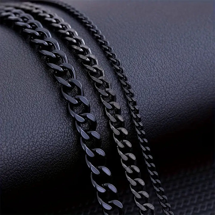 Collier pro muže ve stylu kubánského řetězu s minimalistickým designem