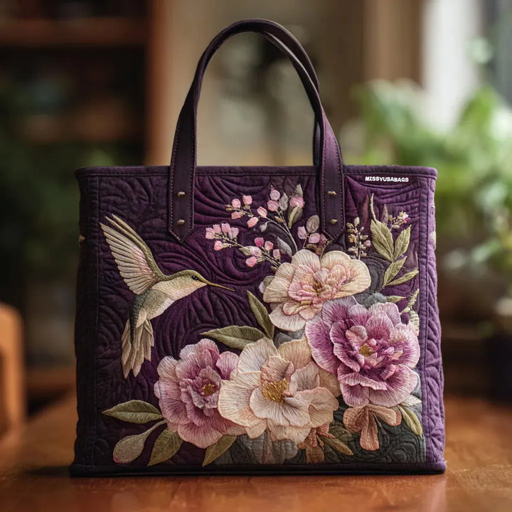 Taška Artisanal Matelassé - Kolibříci a Orchideje