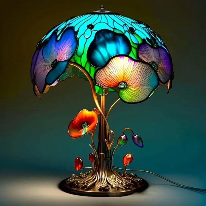 Lampa Florální Houbová Bohémský Chic