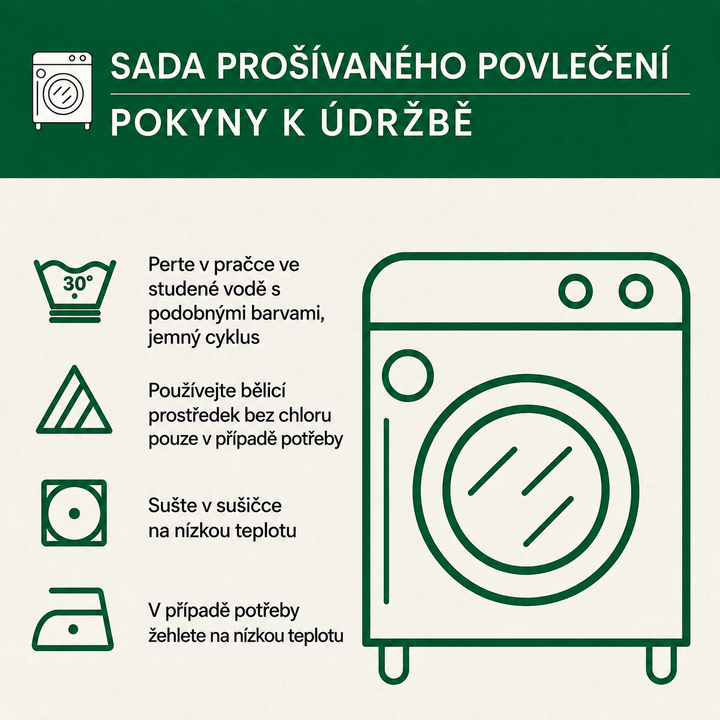 Povlečení s prošíváním 3 kusy - Les radosti