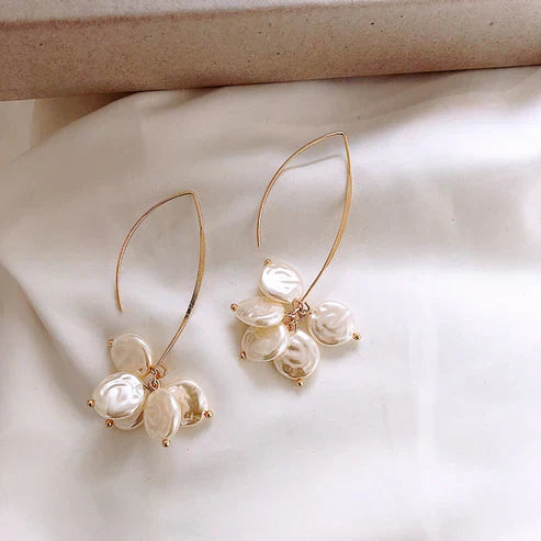 Elegantní Náušnice z Perel a Krystalů