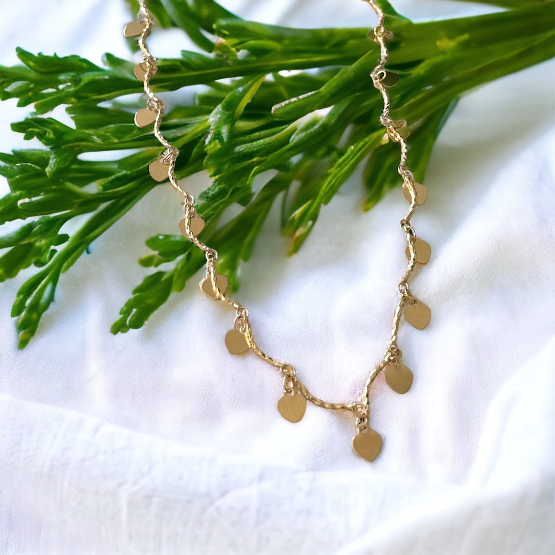 Choker Collier s Přívěskem Srdce Melita