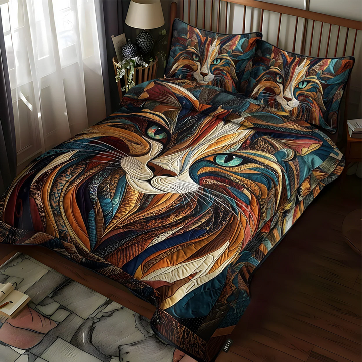Přehoz na postel prošívaný 3 kusy - Jemné Houpání