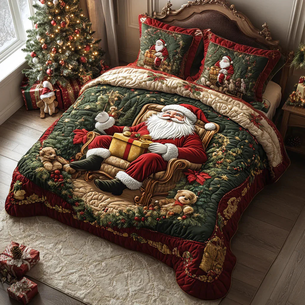 Přikrývková souprava 3 kusy - Kouzlo Santy