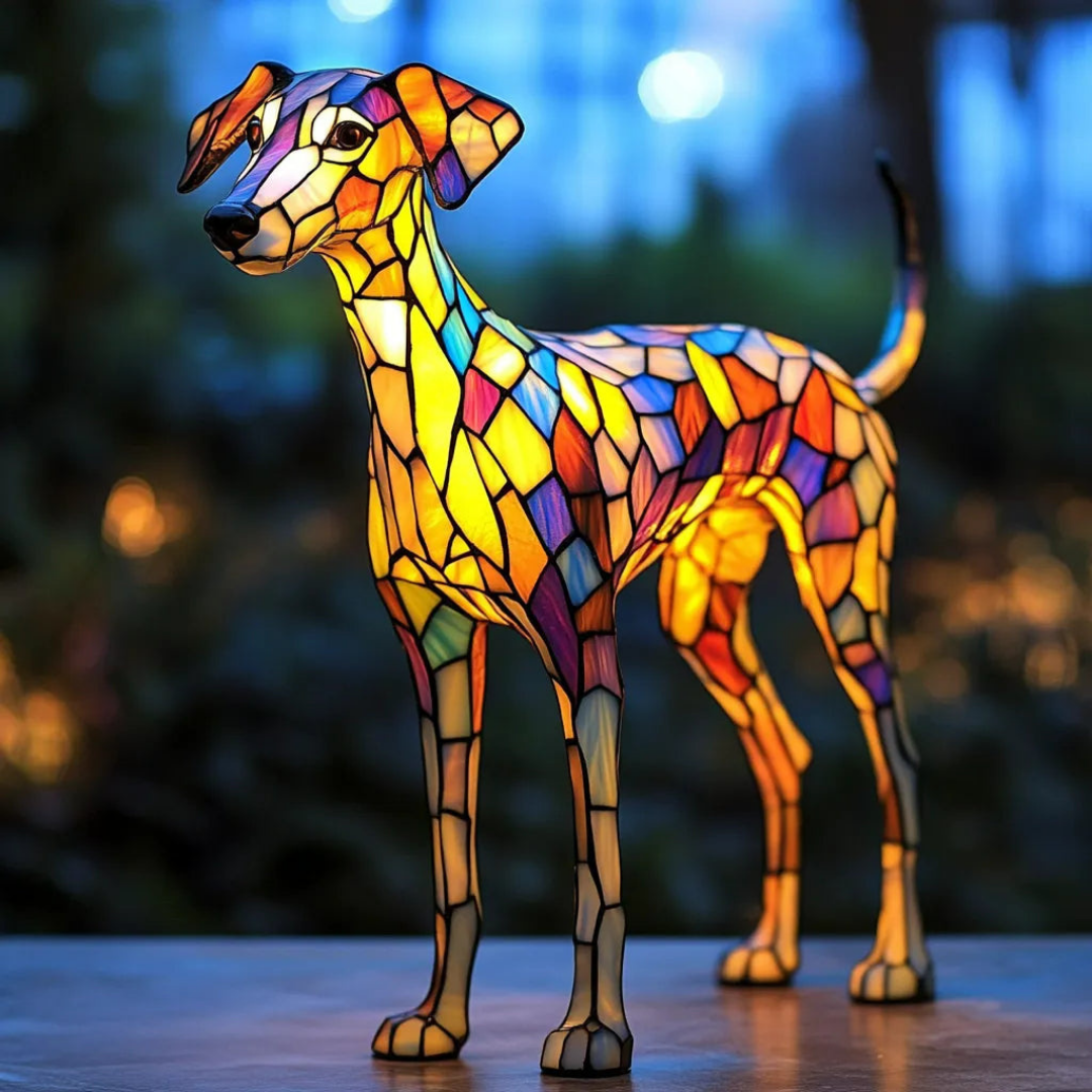Lampa z Pískovaného Skla Inspirovaná Whippety
