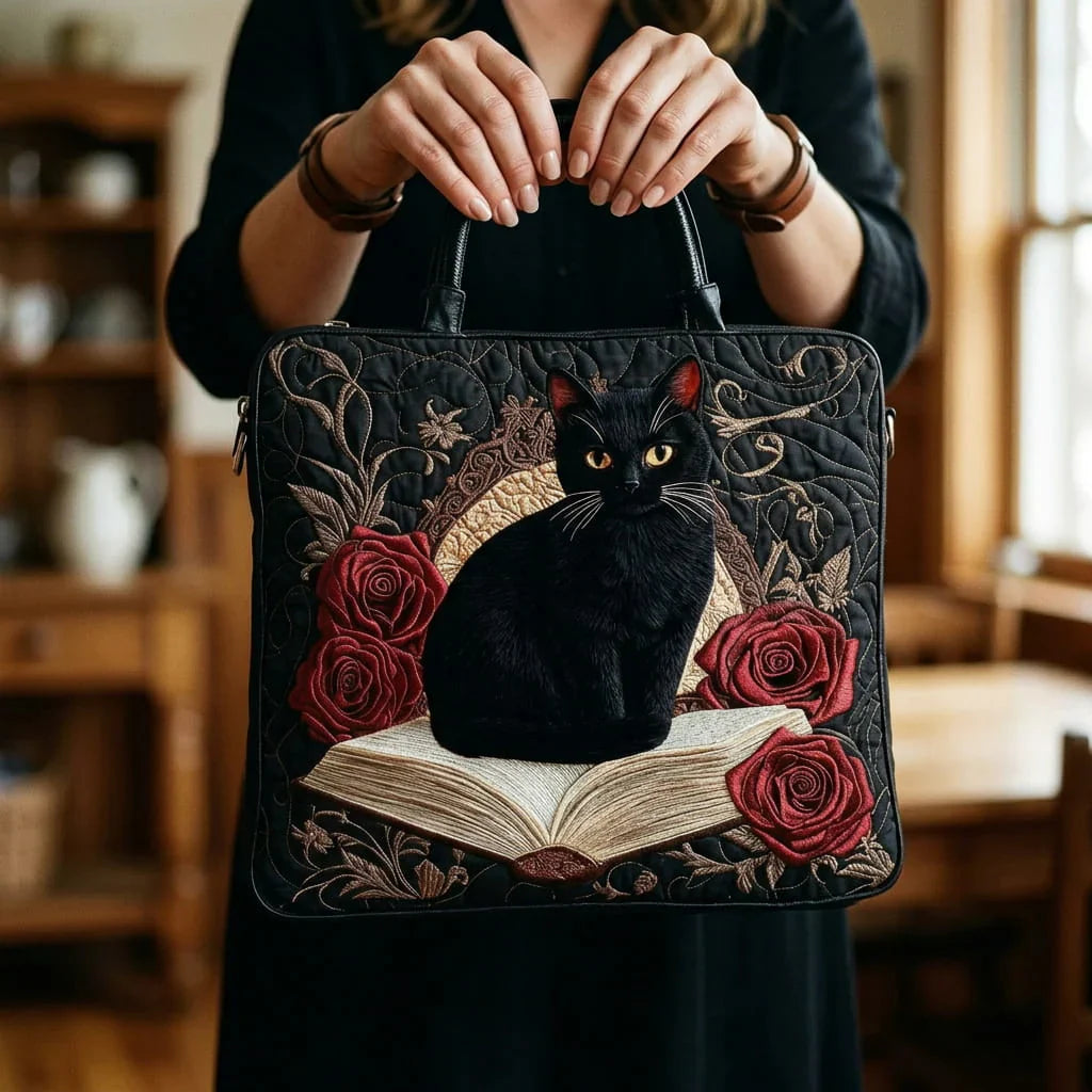 Sako Artisanal Matelassé - Černá kočka na knihách