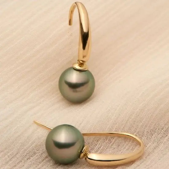 Elegantní náušnice z olivových perel