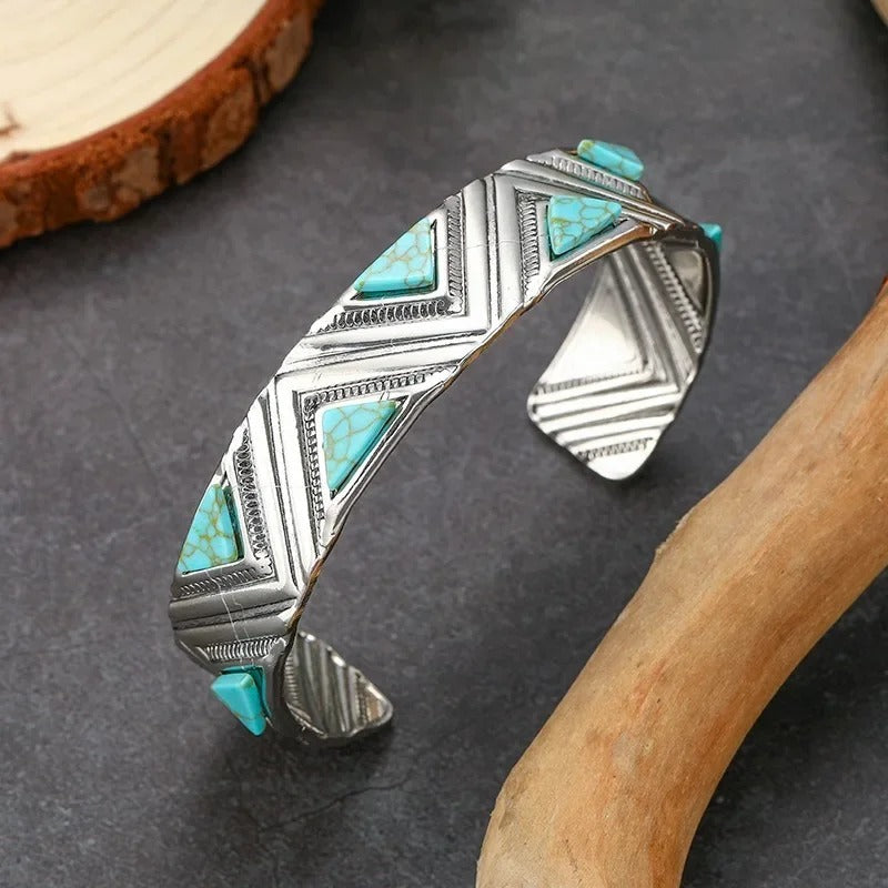 Náhrdelník Bohème Tribal Vintage s Tyrkysovou Kamennou